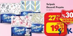 SELPAK DESENLİ PEÇETE 20'Lİ fiyat ve kampanya bilgisi